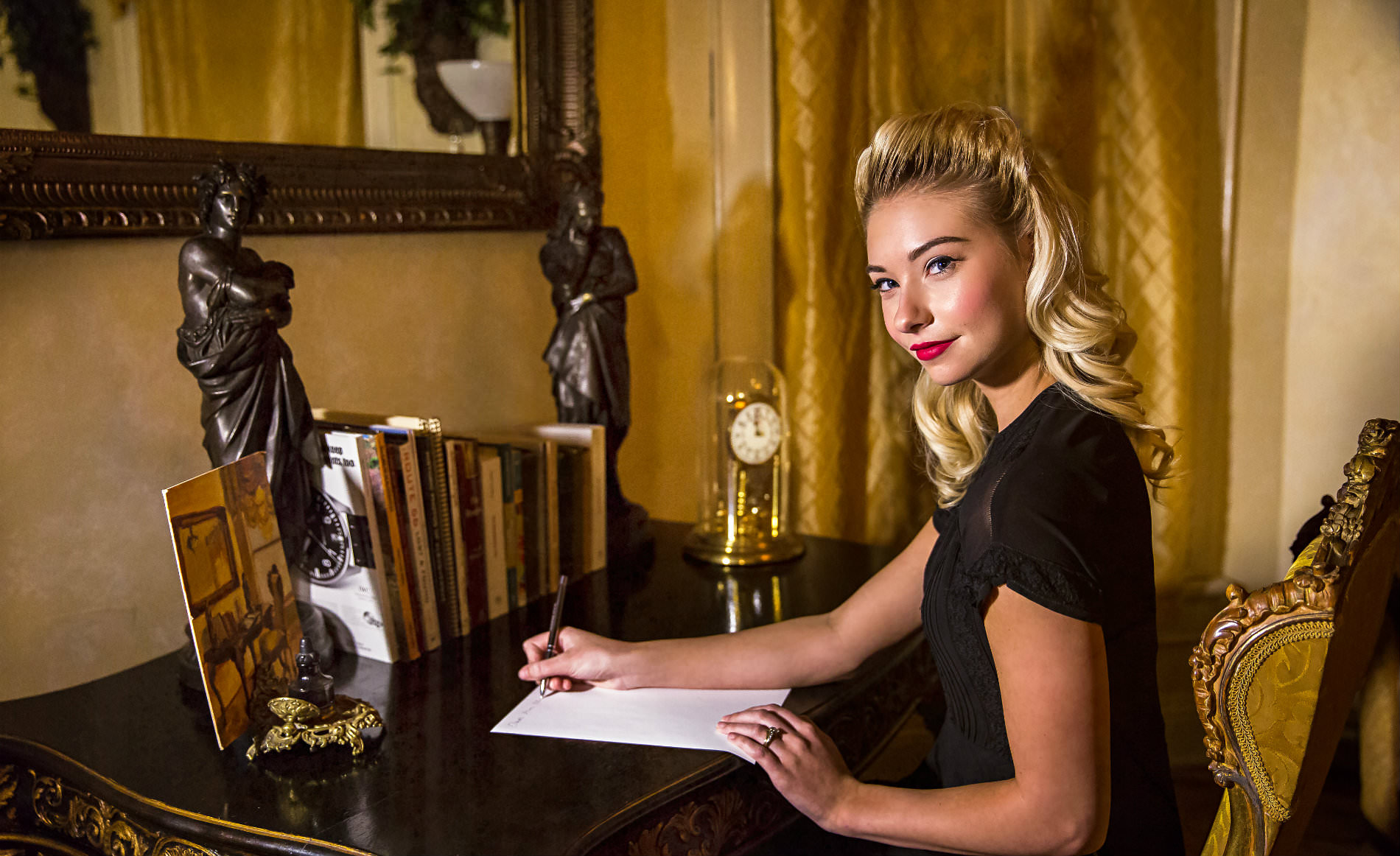 woman at desk